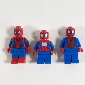 Lego Marvel Spider-Man Spiderman Minifig lot of 3 minifigures